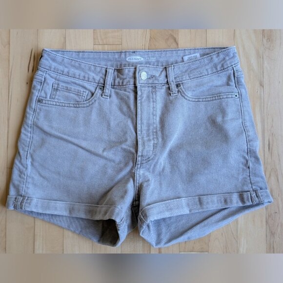 Old Navy Women's Lt. Gray O.G. Short High Rise Shorts, Sz 10 - Picture 1 of 5